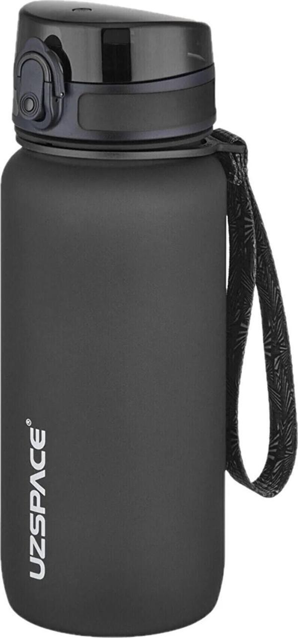 Uzspace Vagonlife 3037 650 ml Siyah Tritan Matara - Image 1