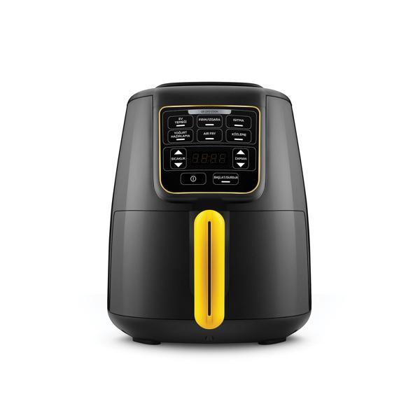 Karaca Air Pro Cook 3 in 1 XL Ev Yemeği, Közleme, Airfryer Black Gold 4L - Image 1