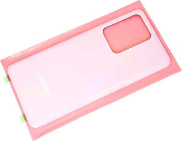 Tkgz Samsung Galaxy S20 UTRA Arka Pil Batarya Kapağı (CAM) PEMBE - Image 1