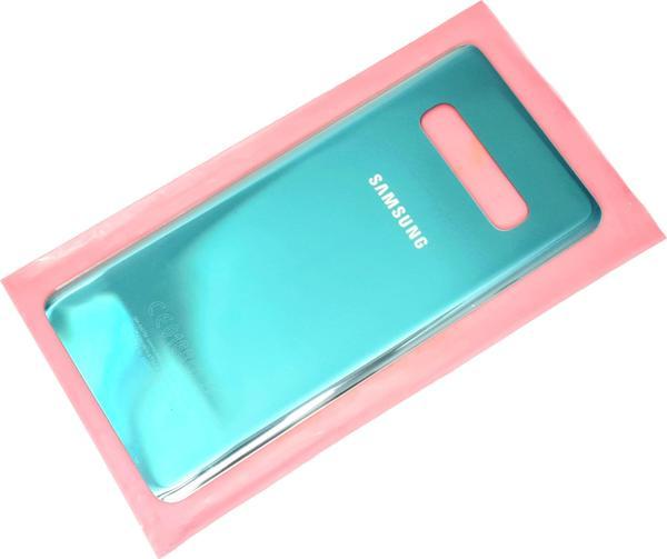 Tkgz Samsung Galaxy S10 PLUS Arka Pil Batarya Kapağı (CAM) YEŞİL - Image 1