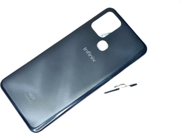 Tkgz İnfinix Hot 10 KASA Arka Pil Batarya Kapağı SİYAH - Image 1