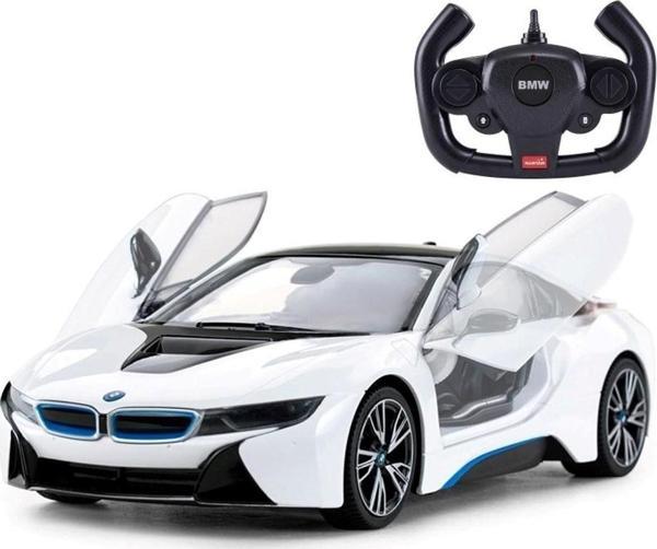 1:14 Uzaktan Kumandalı Araba Bmw İ8 Oto Kapı Açılan 2.4 Ghz 4.8v Usb Şarj Işıklı Beyaz - Image 1