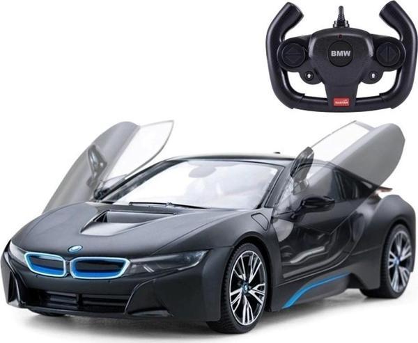 1:14 Uzaktan Kumandalı Araba Bmw İ8 Oto Kapı Açılan 2.4 Ghz 4.8v Usb Şarj Işıklı Siyah - Image 1