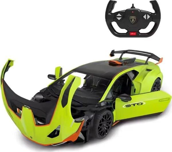 1:14 Uzaktan Kumandalı Araba Lamborghini Huracan Sto Man Kapı Açılan 2.4 Ghz Işıklı Yeşil - Image 1