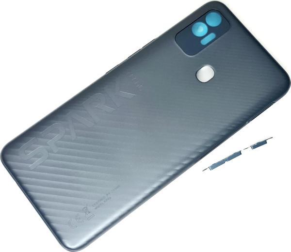 Tkgz Tecno Spark 7T (KF6p) KASA Arka Pil Batarya Kapağı SİYAH - Image 1
