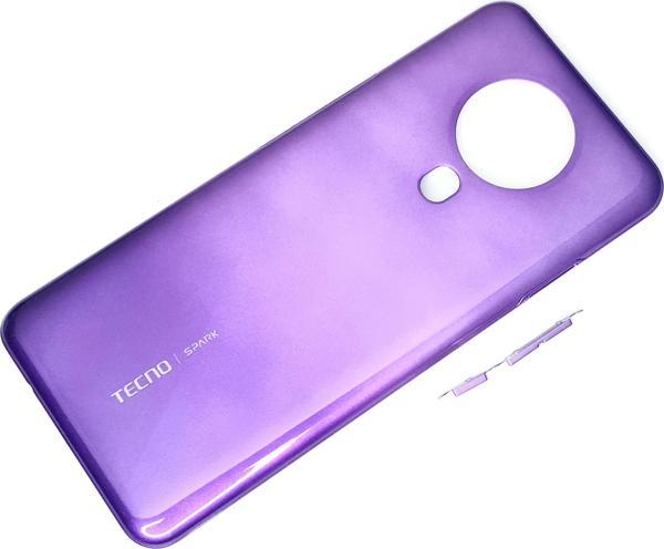Tkgz Tecno Spark 6 (KE7) KASA Arka Pil Batarya Kapağı MOR - Image 1