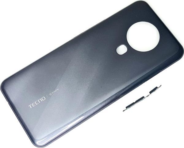 Tkgz Tecno Spark 6 (KE7) KASA Arka Pil Batarya Kapağı SİYAH - Image 1