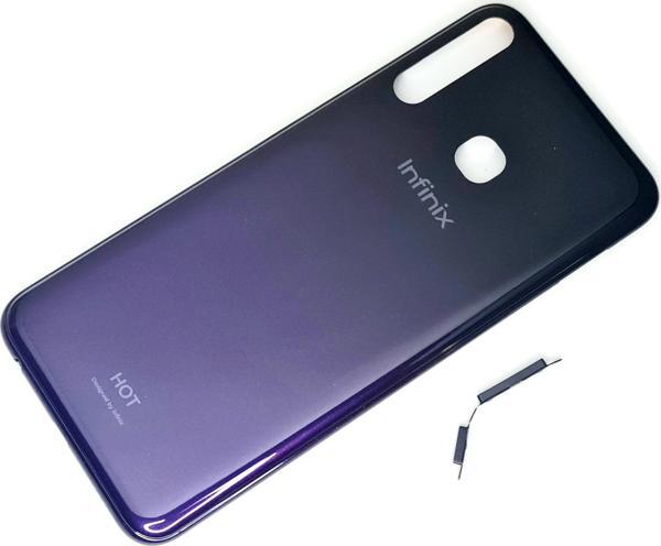 Tkgz İnfinix Hot 8 KASA Arka Pil Batarya Kapağı MAVİ SİYAH - Image 1