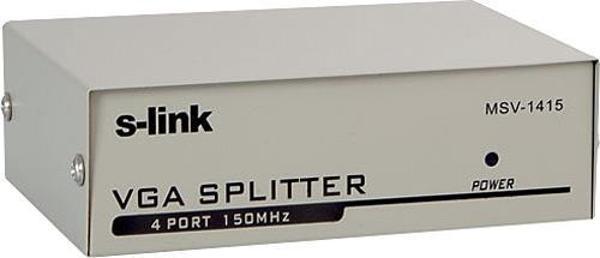 S-link msv-1415 1PC-4 Vga 150mhz Monitör Çoklayıcı - Image 1