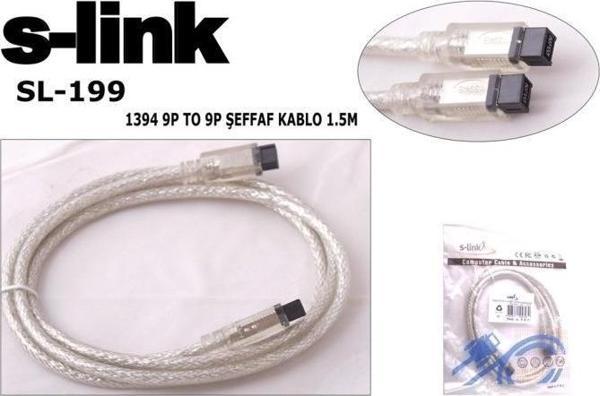 S-link SL-199 9pin To 9pin 1.5mt Firewire Kablo - Image 1