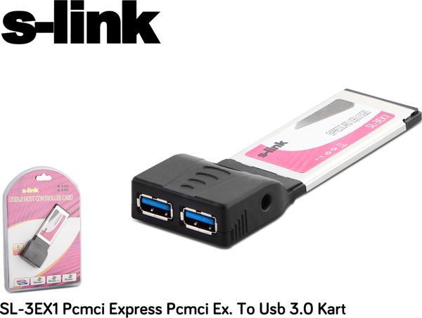 S-link SL-3EX1 2 Port Usb 3.0 Pcmcı Express Kart - Image 1