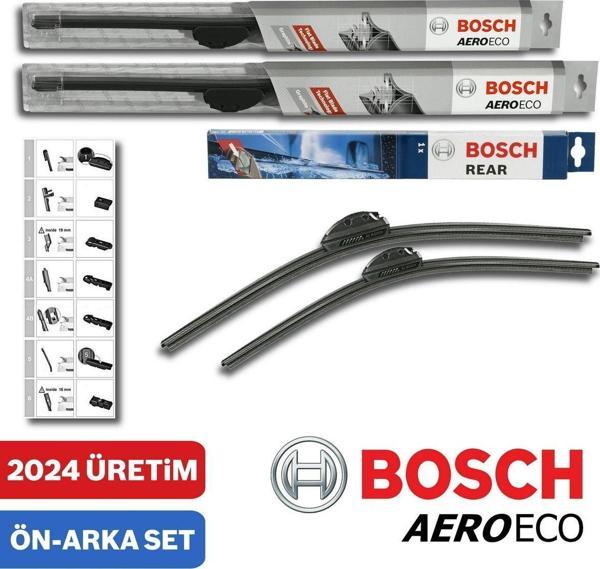 Bosch Audi Q5 Ön Arka Silecek 2008-2017 Bosch Aeroeco-Rear - Image 1