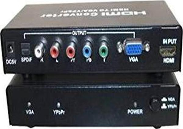 S-Link Vcom Dd495 Hdmı To Vga+Ypbpr 1080P Metal Kutu High speed 10.2Gbps - Image 1