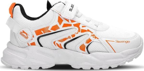 Slazenger KANNER Kız Çocuk Sneaker Ayakkabı Beyaz / Turuncu - Image 1
