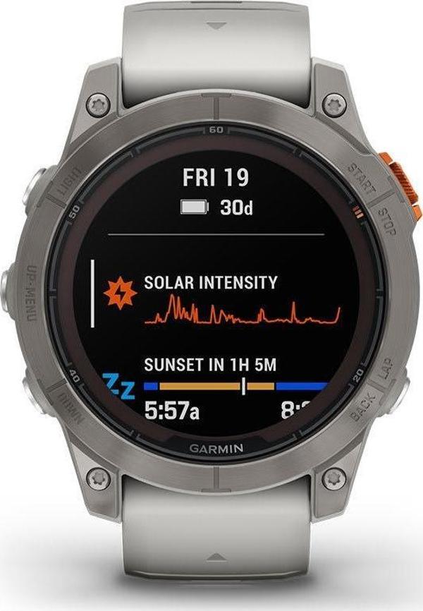 Garmin Fenix 7 Pro Sapphire Solar Edition Beyaz-Turuncu (GARMİN TÜRKİYE GARANTİLİ) - Image 1
