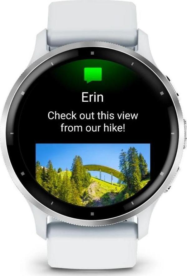 Garmin Venu 3 Gümüş | Beyaz Kayışlı - Image 1