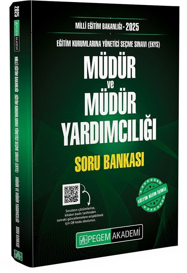 2025 MİLLÎ EĞİTİM BAKANLIĞI EKYS Müdür Ve Müdür Yardımcılığı Soru Bankası - Pegem Akademi Yayıncılık - Image 1