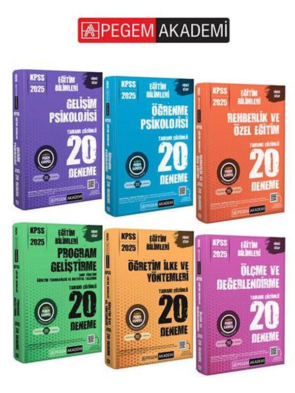 2025 PEGEM AKADEMİ KPSS Eğitim Bilimleri 120 Deneme (6.Kitap) - Pegem Akademi Yayıncılık - Image 1