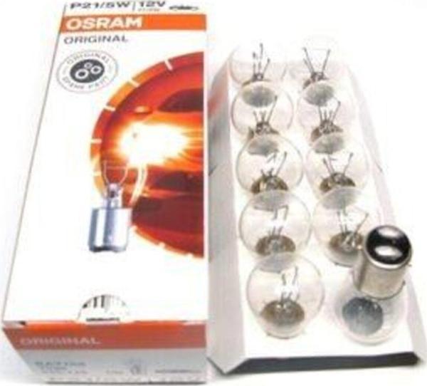 Osram 12V 1016 P21/5W Stop Ampulü Çift Duylu 10 Adet Orjinal 7528 - Image 1