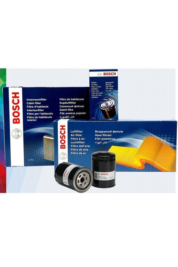 Bosch Audi A3 1.6 Filtre Bakım Seti 2004-2012 4Lü Karbonlu - Image 1