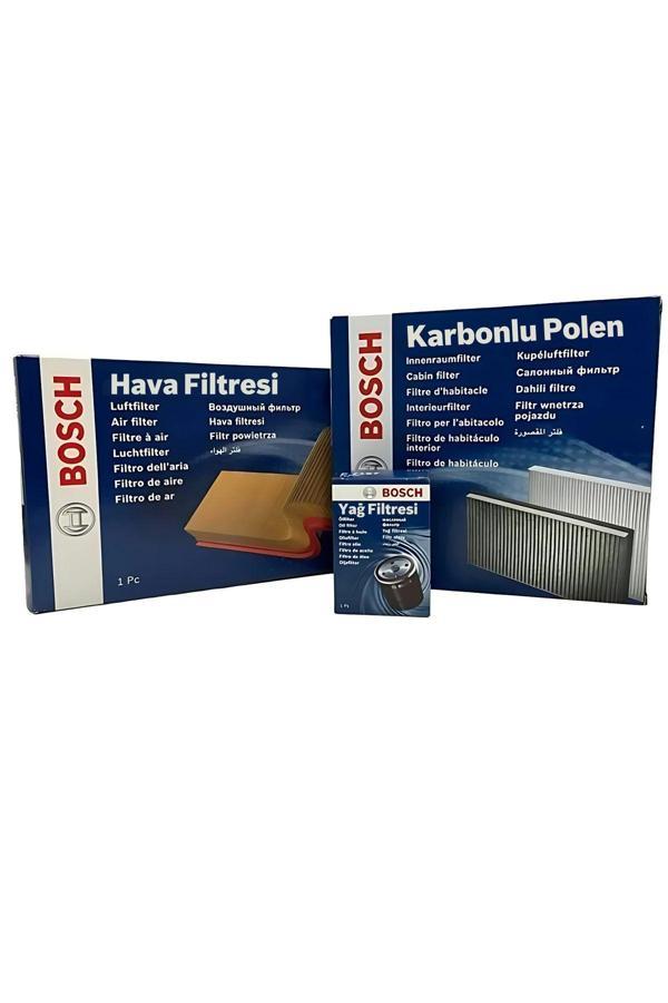 Bosch Audi Q5 2.0 Tdı Dizel Filtre Bakım Seti 2012-2015 3Fk Hava-Yağ-Karbonlu Polen - Image 1