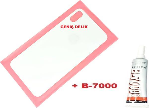 Tkgz İphone XS MAX Arka Pil Batarya Kapağı (CAM+B-7000) BEYAZ - Image 1