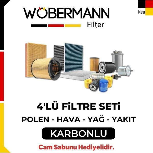 Wöbermann Dacia Sandero 1.5 Dcı Filtre Bakım Seti 2012-2018 4Lü Karbonlu - Image 1