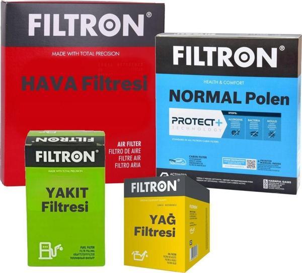 Filtron Fiat Egea 1.3 Euro5 Filtre Bakım Seti 2016-2020 4F Hava-Yağ-Yakıt-Normal Polen - Image 1