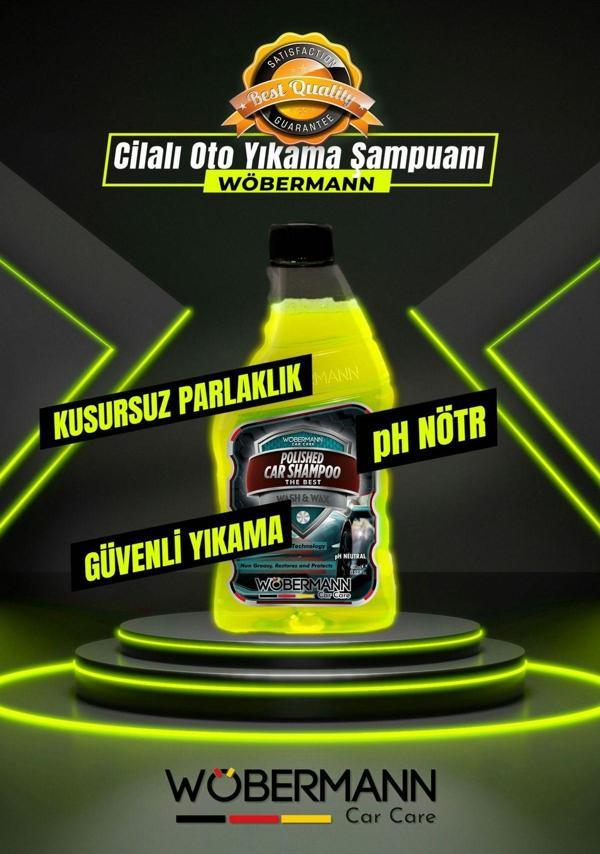 Wöbermann Cilalı Oto Yıkama Şampuanı Wash And Wax Ph Nötr 400 Ml. - Image 1