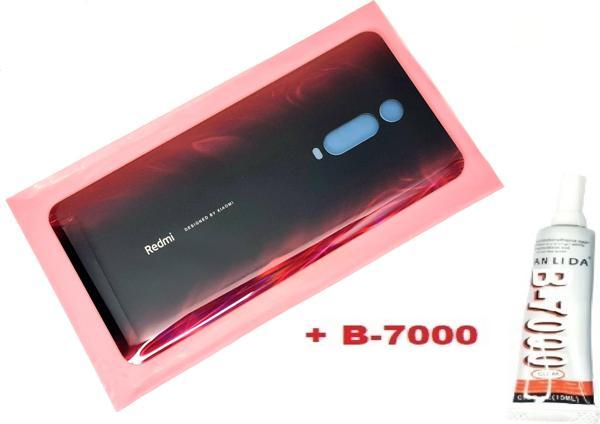Tkgz Xiaomi Mİ 9T Mi 9T Pro Arka Pil Batarya Kapağı (CAM+B-7000) KIRMIZI - Image 1