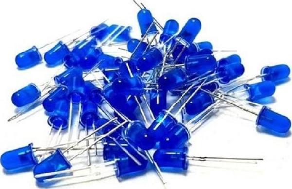 Emay Center 10 Adet - 5mm Diffused Led - Şeffaf Mavi (Blue) - Arduino, Deney - Image 1