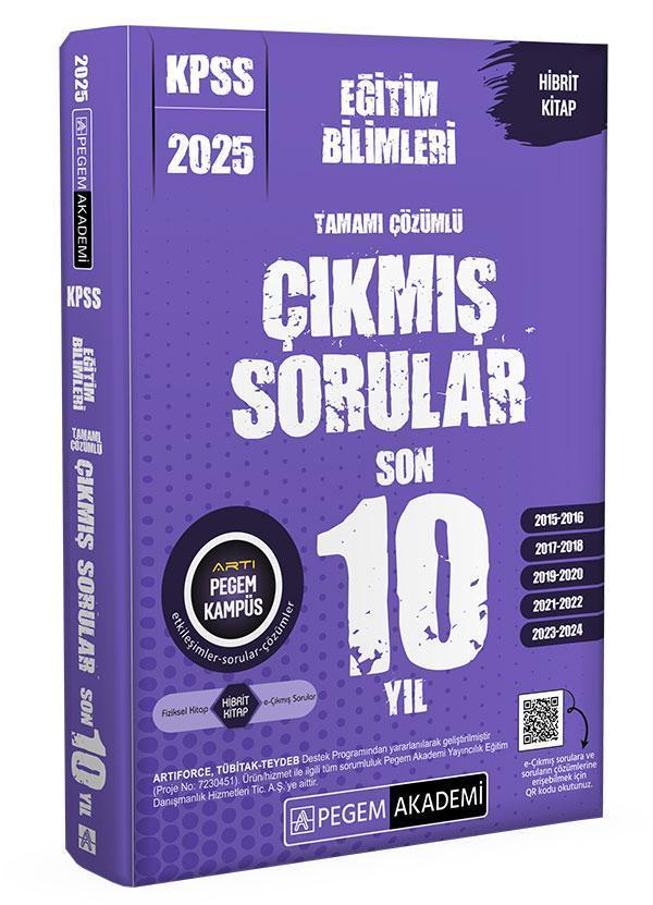 2025 KPSS Eğitim Bilimleri Tamamı Çözümlü Çıkmış Sorular Son 10 Yıl - Pegem Akademi Yayıncılık - Image 1