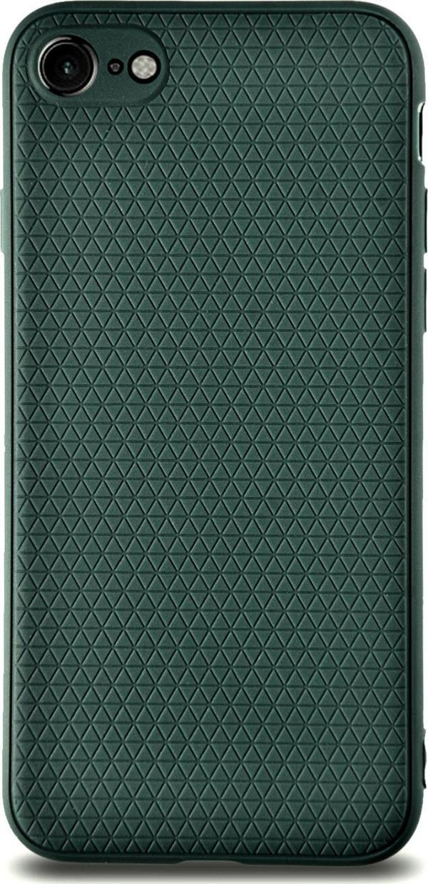 KZY İletişim Apple iPhone SE Kılıf Yumuşak Silikon Prizma Desenli Arka Kapak - Yeşil - Image 1