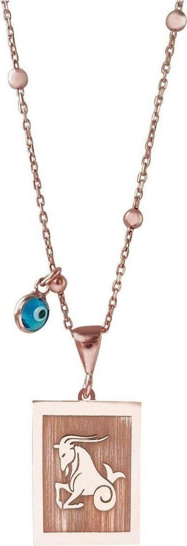 Vaoov 925 Ayar Gümüş Oğlak Burcu Kolye - Image 1