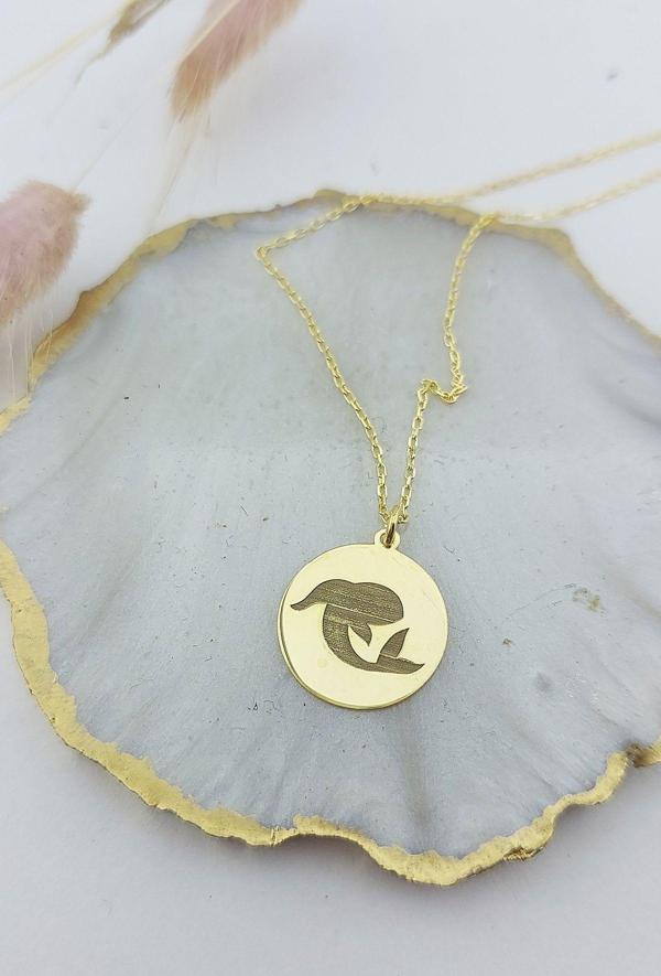 Vaoov 925 Ayar Gümüş Balık Burcu Kolye - Image 1