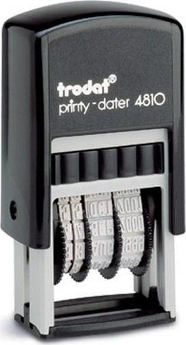 Trodat 4810 Tarih Kaşesi Otomatik Türkçe 3mm Mavi Kaşe - Image 1