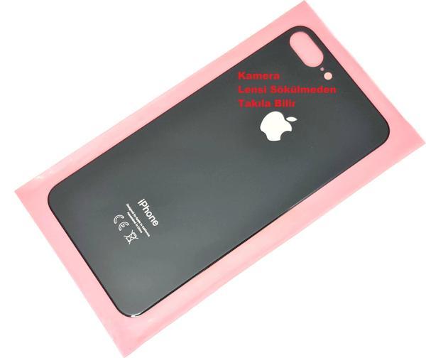 Tkgz İphone 8 PLUS Arka Pil Batarya Kapağı (CAM+B-7000) SİYAH - Image 1