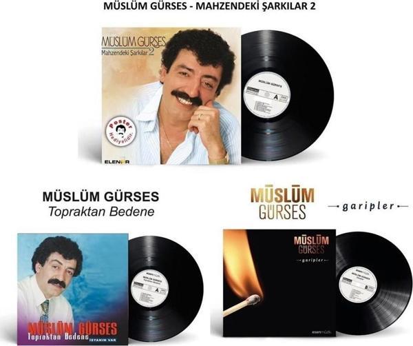 Müslüm Gürses - Mahzendeki Şarkılar 2,   Topraktan Be dene,Garipler (3 Plak) - Image 1