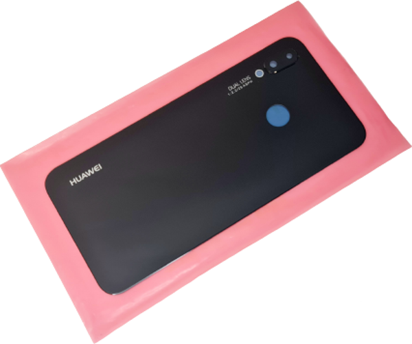 Tkgz Huawei P20 Lite Arka Pil batarya Kapağı (LENS Lİ CAM+B-7000) SİYAH - Image 1