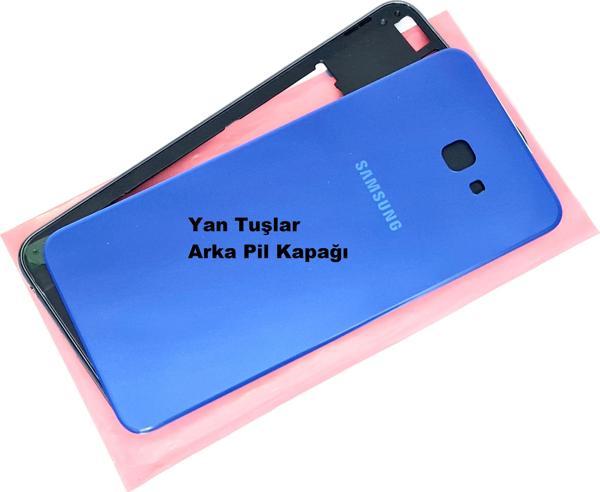 Tkgz Samsung Galaxy J4 Plus KASA Arka Pil Batarya Kapağı (TAMİR SETİ) MAVİ - Image 1