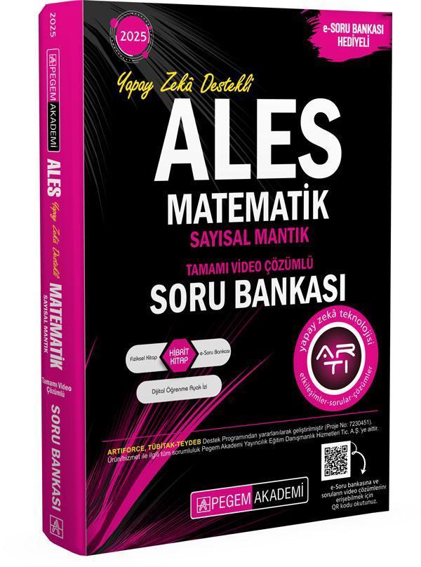 2025 ALES Matematik Sayısal Mantık Tamamı Video Çözümlü Soru Bankası - Pegem Akademi Yayıncılık - Image 1