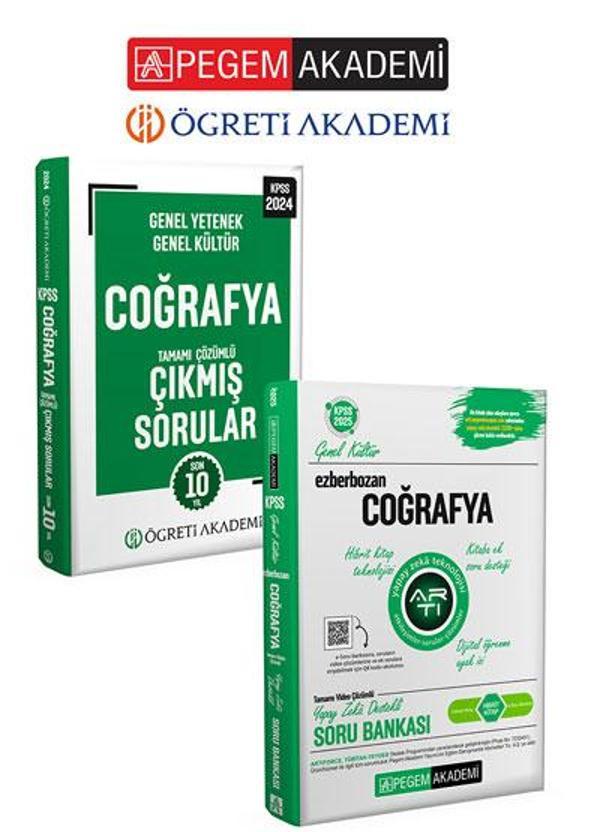 PEGEM AKADEMİ Ezberbozan KPSS GY. GK. Coğrafya Soru Bankası + Coğrafya Çıkmış Sorular  (2.Kitap) - Pegem Akademi Yayıncılık - Image 1