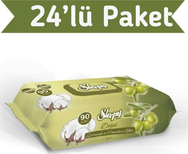 Sleepy Zeytinyağlı Islak Havlu 24X90 lı 2160 Yaprak - Image 1