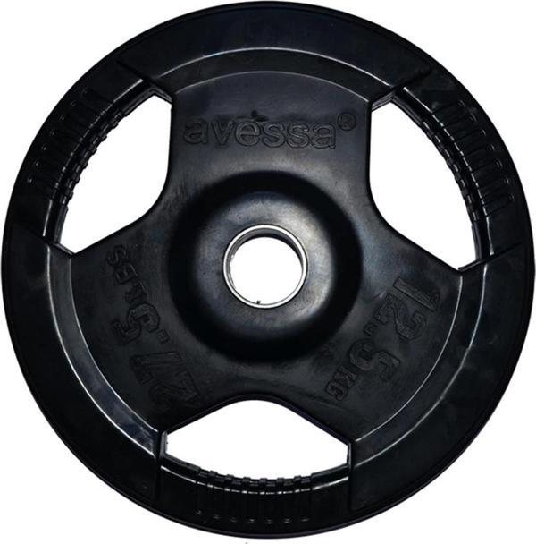 Avessa 12,5 Kg Olimpik Kauçuk Plaka Siyah MB 12111 - Image 1