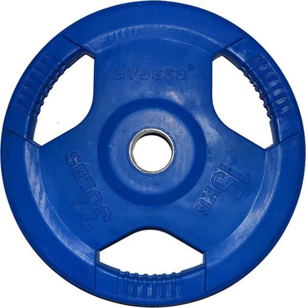 Avessa 17,5 Kg Olimpik Kauçuk Plaka Mavi MB-12111 - Image 1