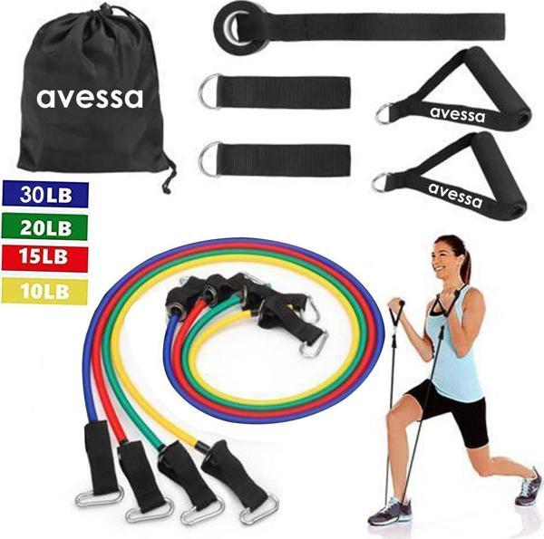 Avessa 4 Lü Direnç Lastiği Seti 10 Parça ACS-400 - Image 1