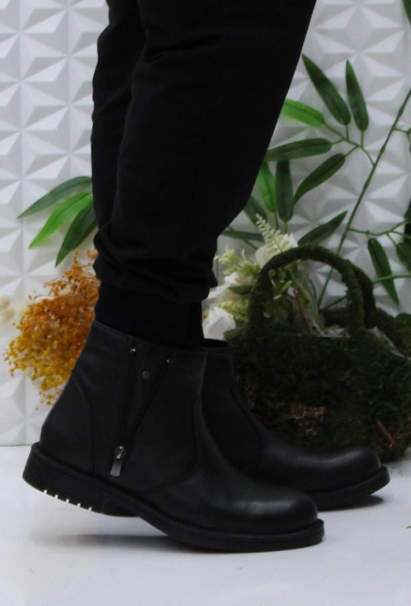 Polaris 110371 Siyah Rahat Orijinal Ürün Hakiki Deri Erkek Bot - Image 1