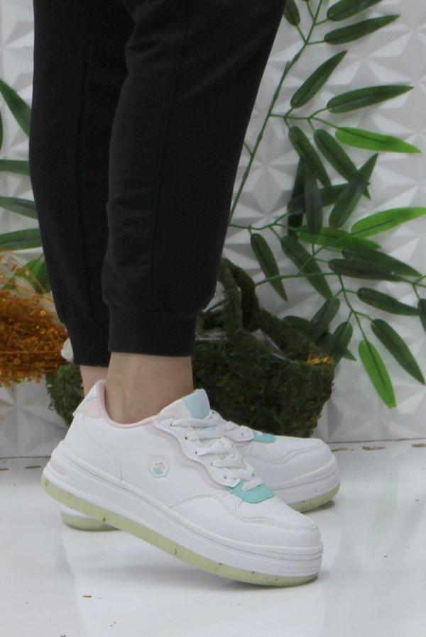 Lumberjack Harley Beyaz Rahat Orijinal Ürün Sneaker Kadın Ayakkabı - Image 1