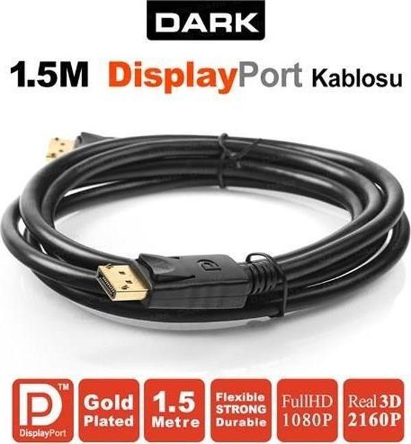 Dark DK-CB-DPL150 Display Erkek To Display Erkek 1,5MT - Image 1