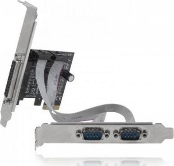 Dark PCI-Express 1x Paralel Port, 2x RS232 - Image 1